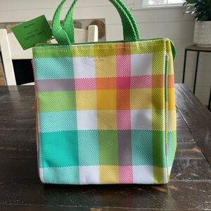 Kate Spade Multicolor Plaid Lunch Tote​​​​
